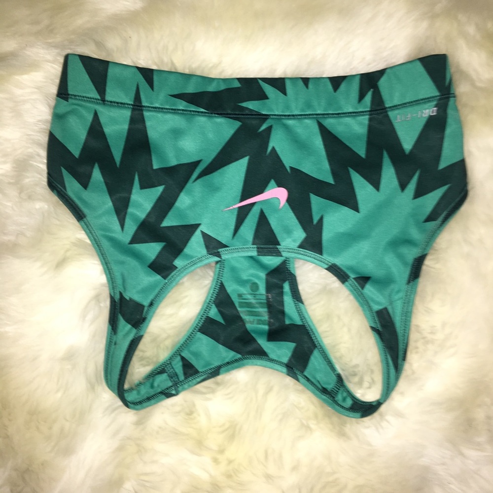Green Patterned Nike Sportbra